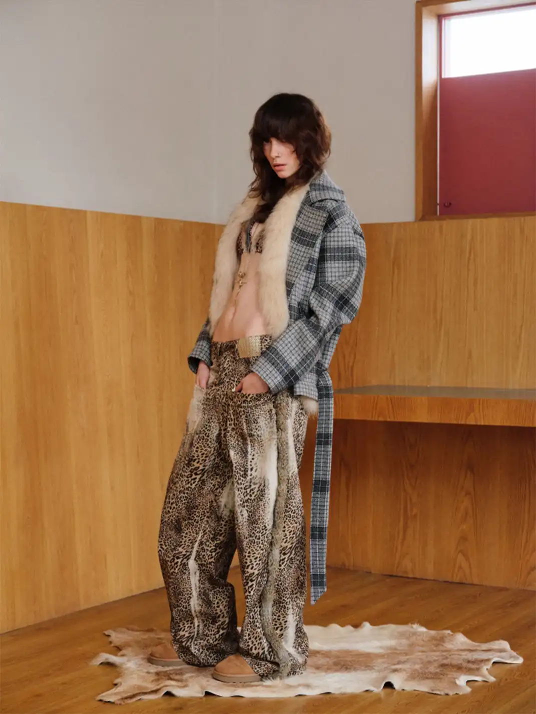 1 JINN STUDIO | Distressed Leopard Fur Set