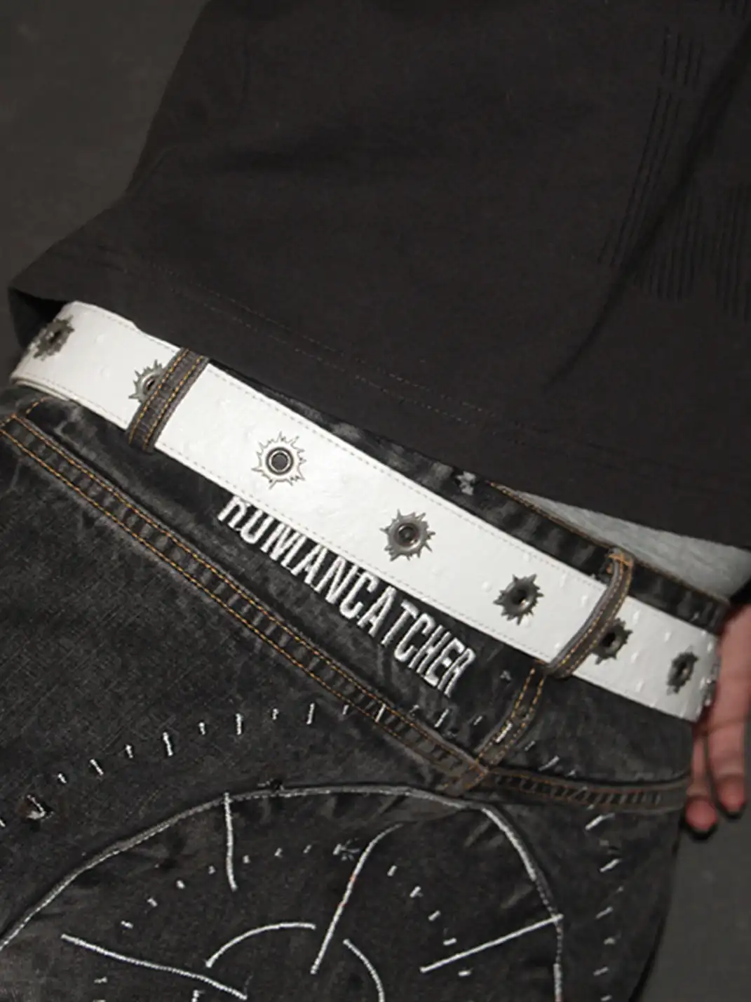 ROMAN CATCHER | "BULLET HOLE" Leather Belt