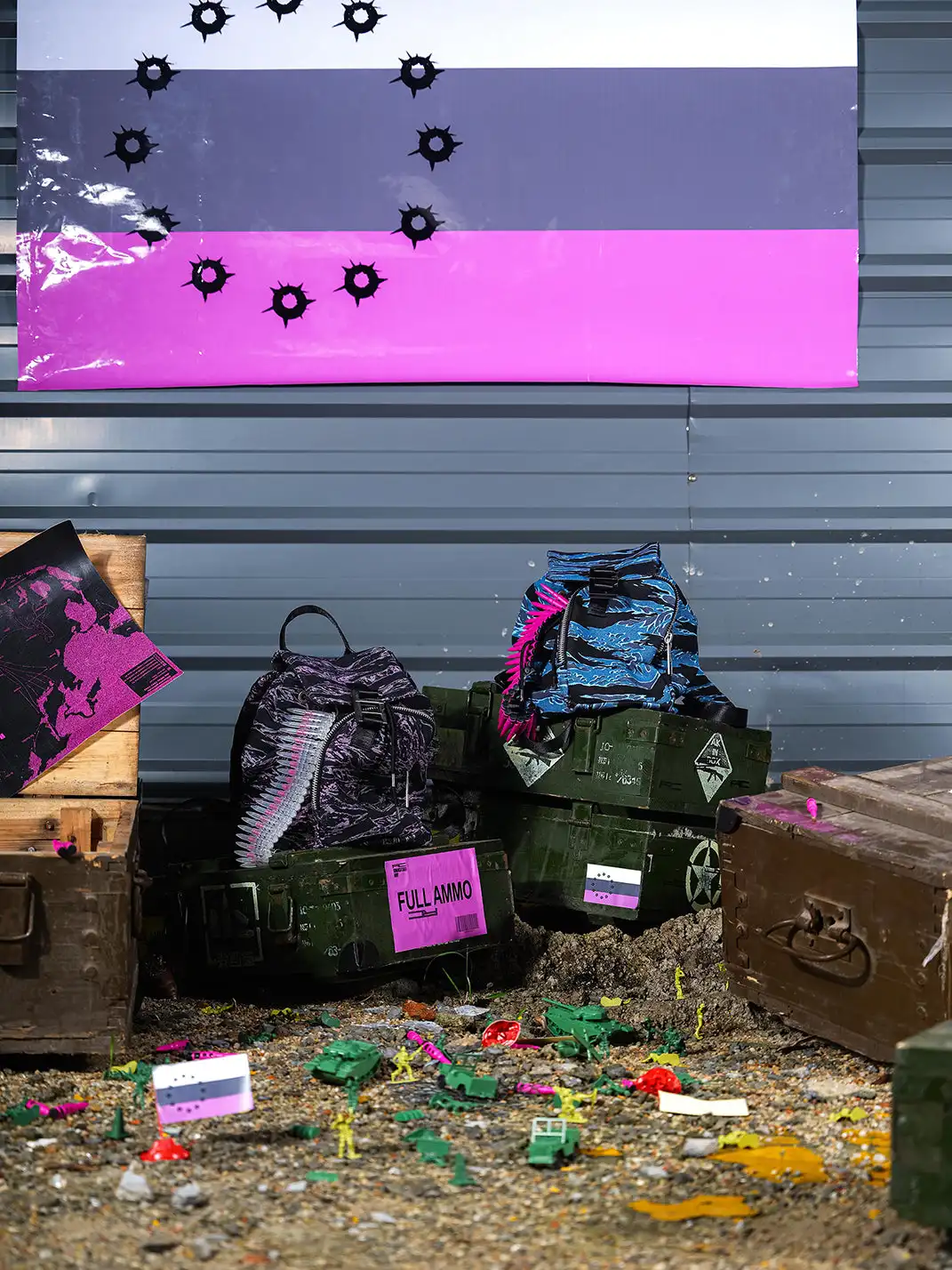 ROMAN CATCHER | "OVER LOADED" Tiger Camo Backpack - Pink