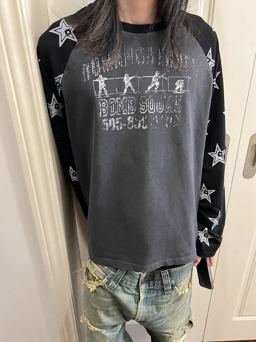 ROMAN CATCHER | "BULLET STAR" Color Block Long Sleeve