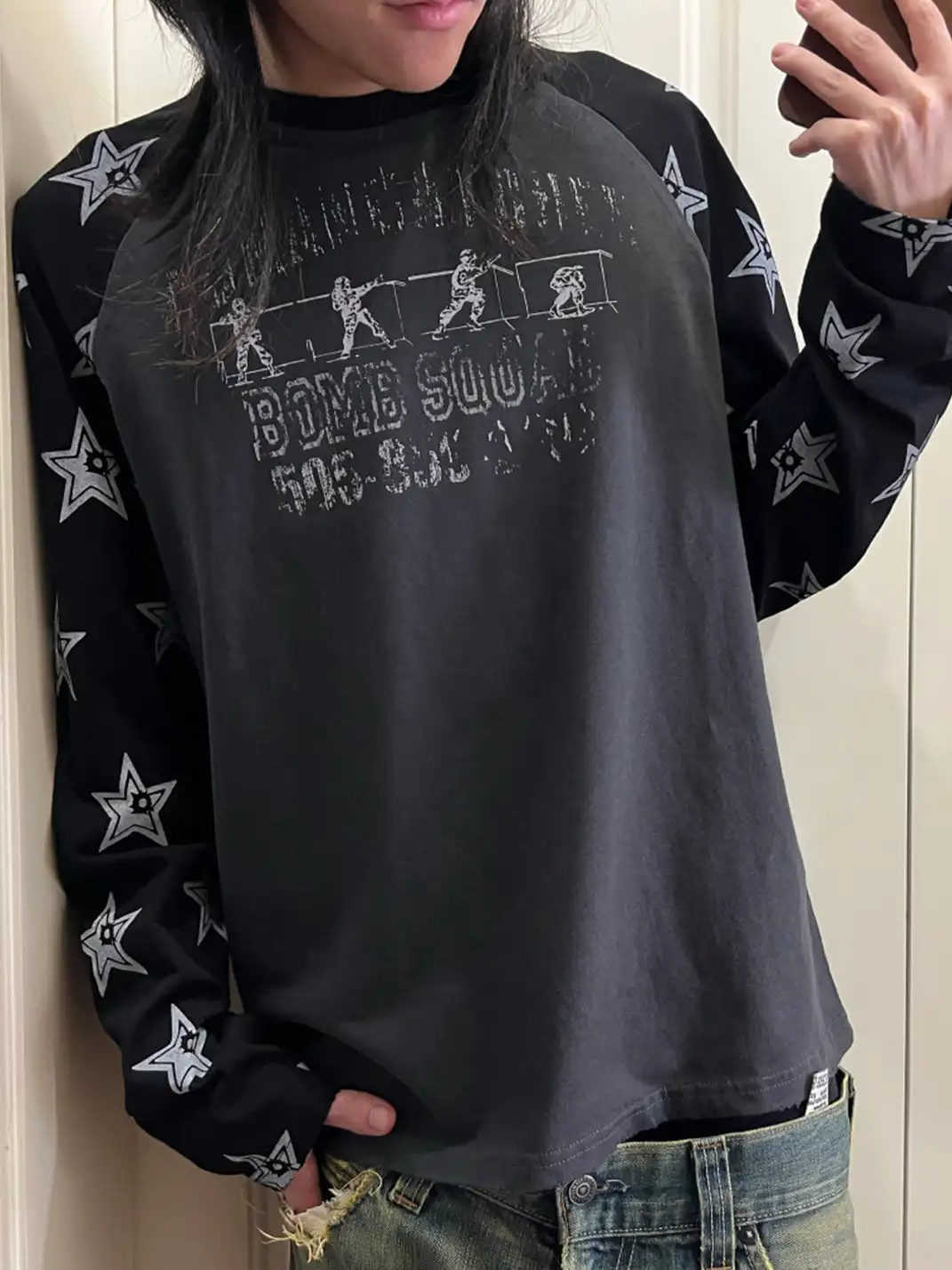 ROMAN CATCHER | "BULLET STAR" Color Block Long Sleeve