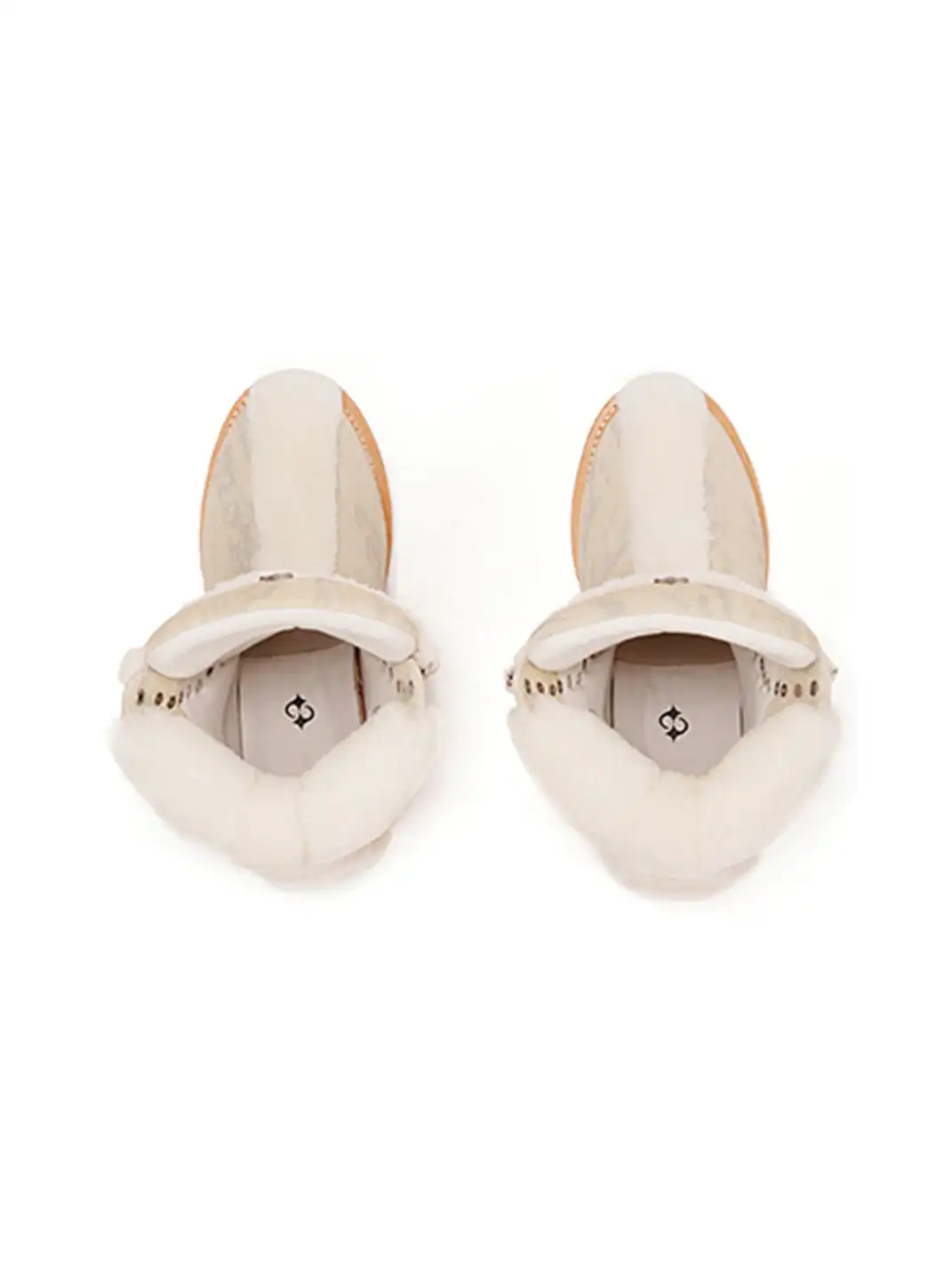 LE LOSANGE | "MOHAWK" Fleece Work Boots-Beige