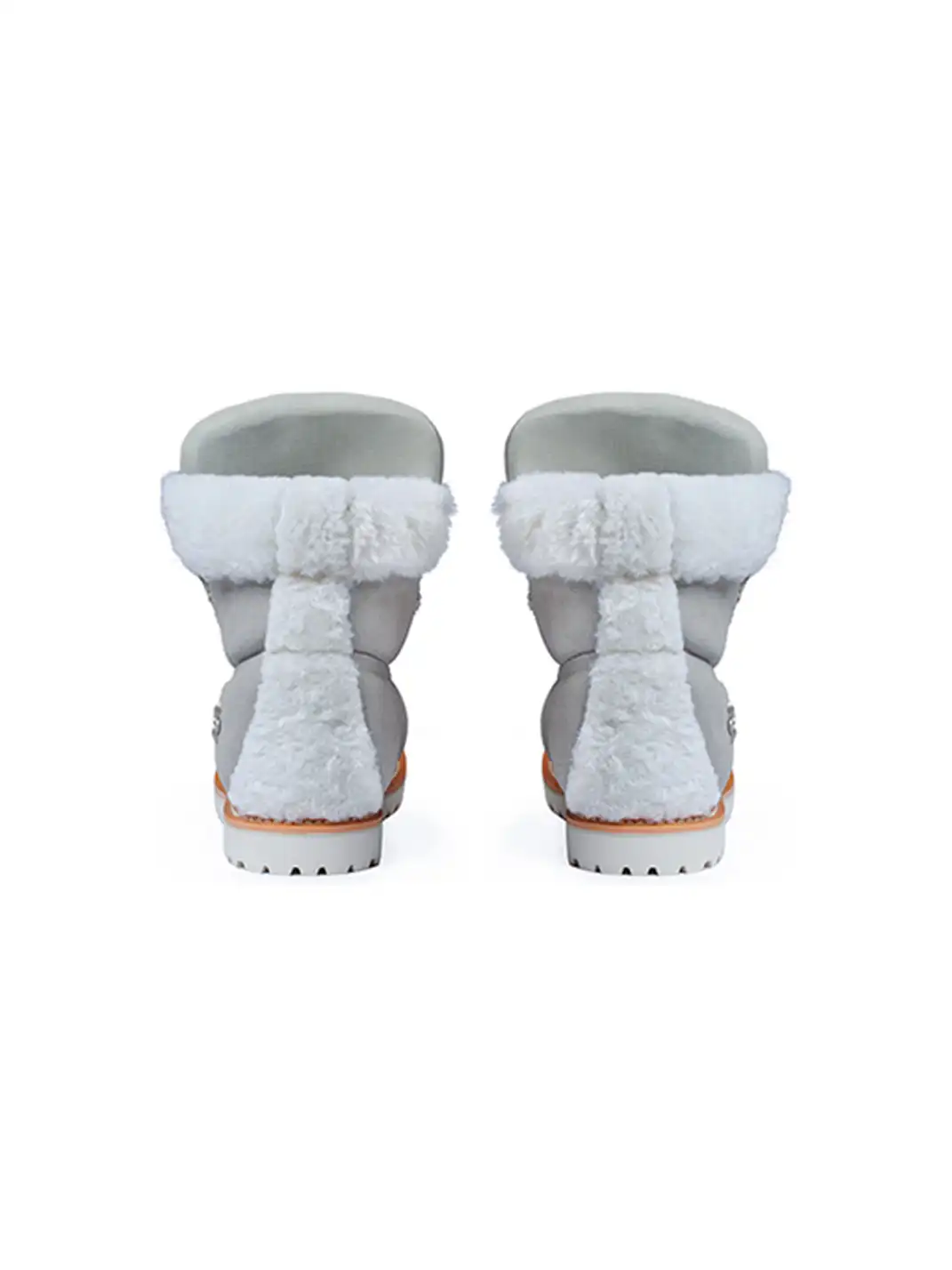 LE LOSANGE | "MOHAWK" Fleece Work Boots-Blue Grey