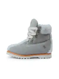LE LOSANGE | "MOHAWK" Fleece Work Boots-Blue Grey