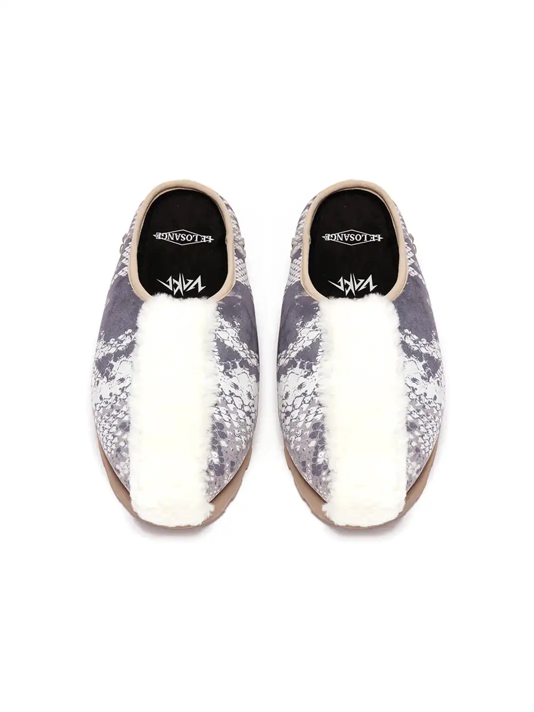 LE LOSANGE | "MOHAWK" Fleece Mules