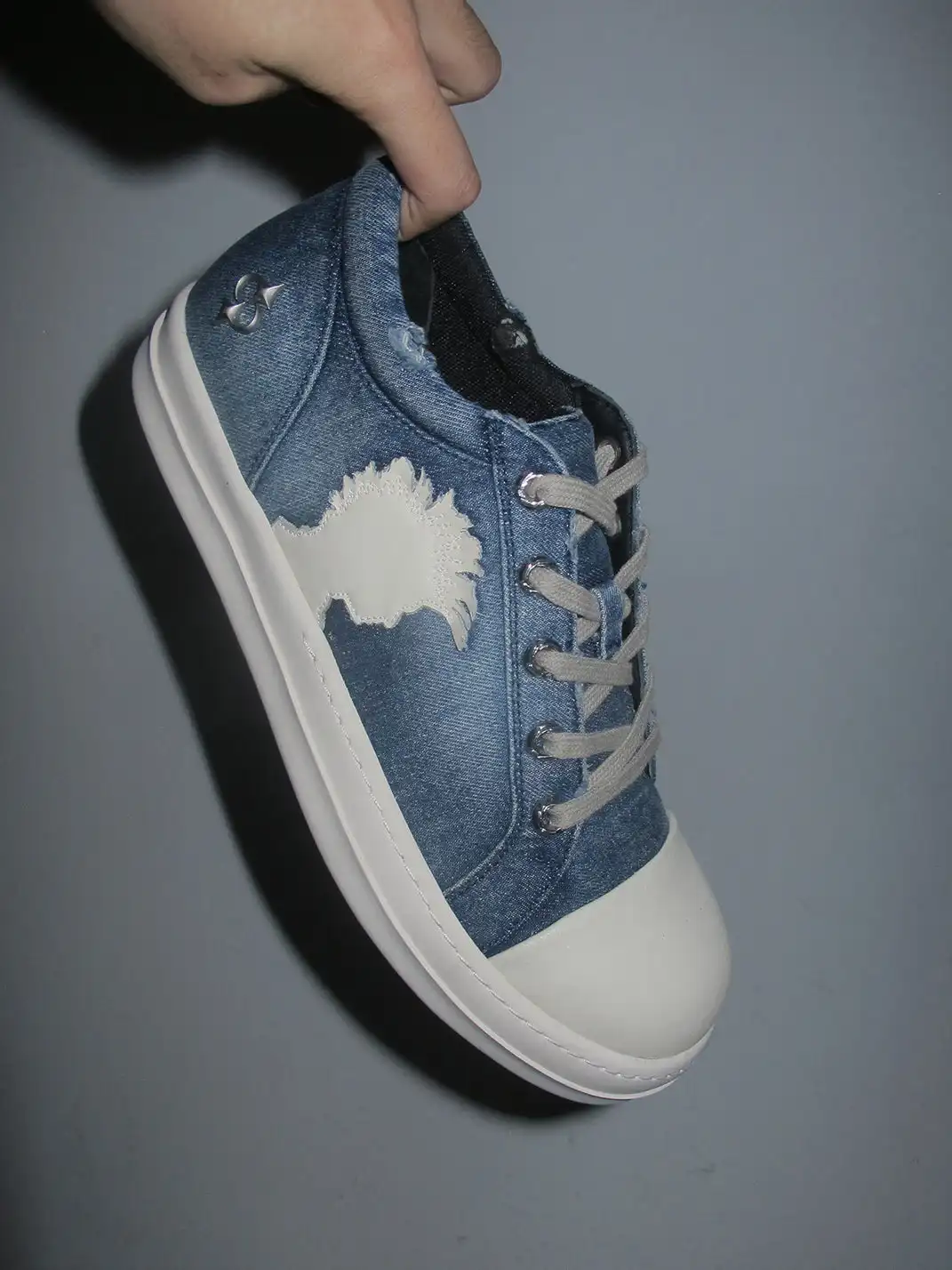 LE LOSANGE | "MOHAWK" Denim Skate Sneaker