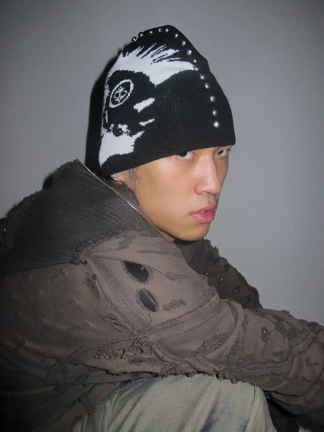 LE LOSANGE | "MOHAWK" Rivet Beanie