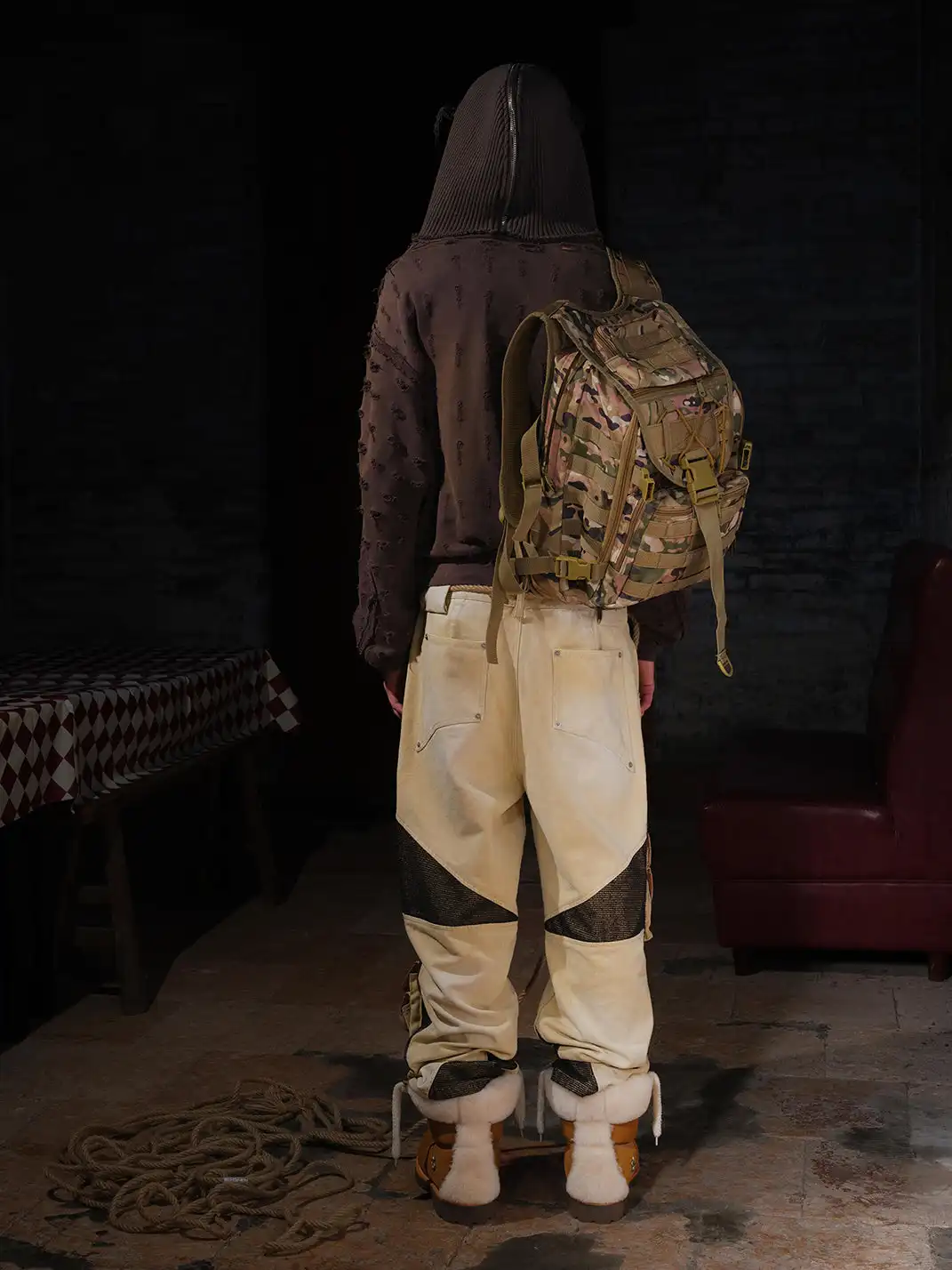LE LOSANGE | Utility Cargo Canvas Pants