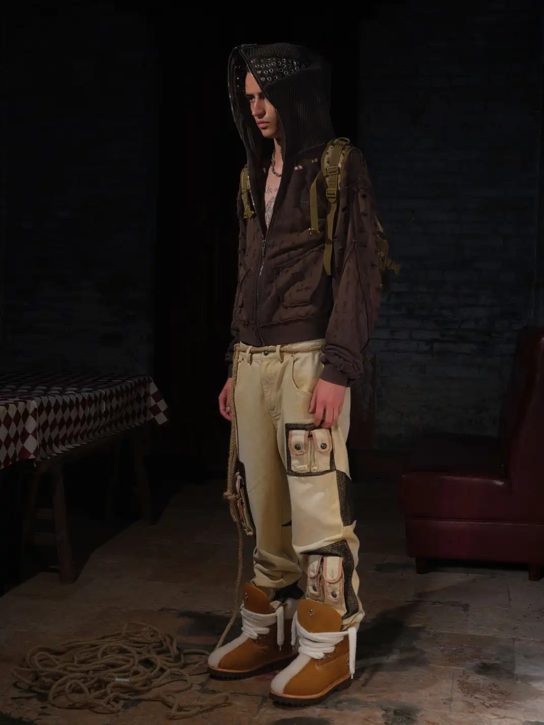 LE LOSANGE | Utility Cargo Canvas Pants