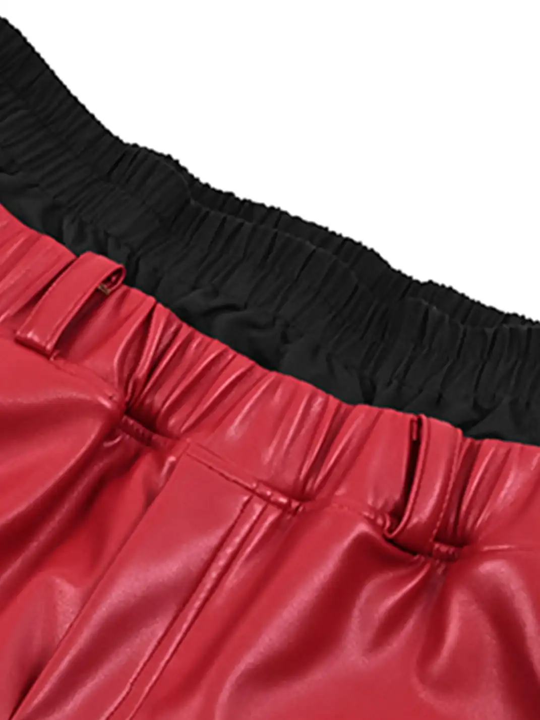 LCE | Color Block Racing Leather Pants
