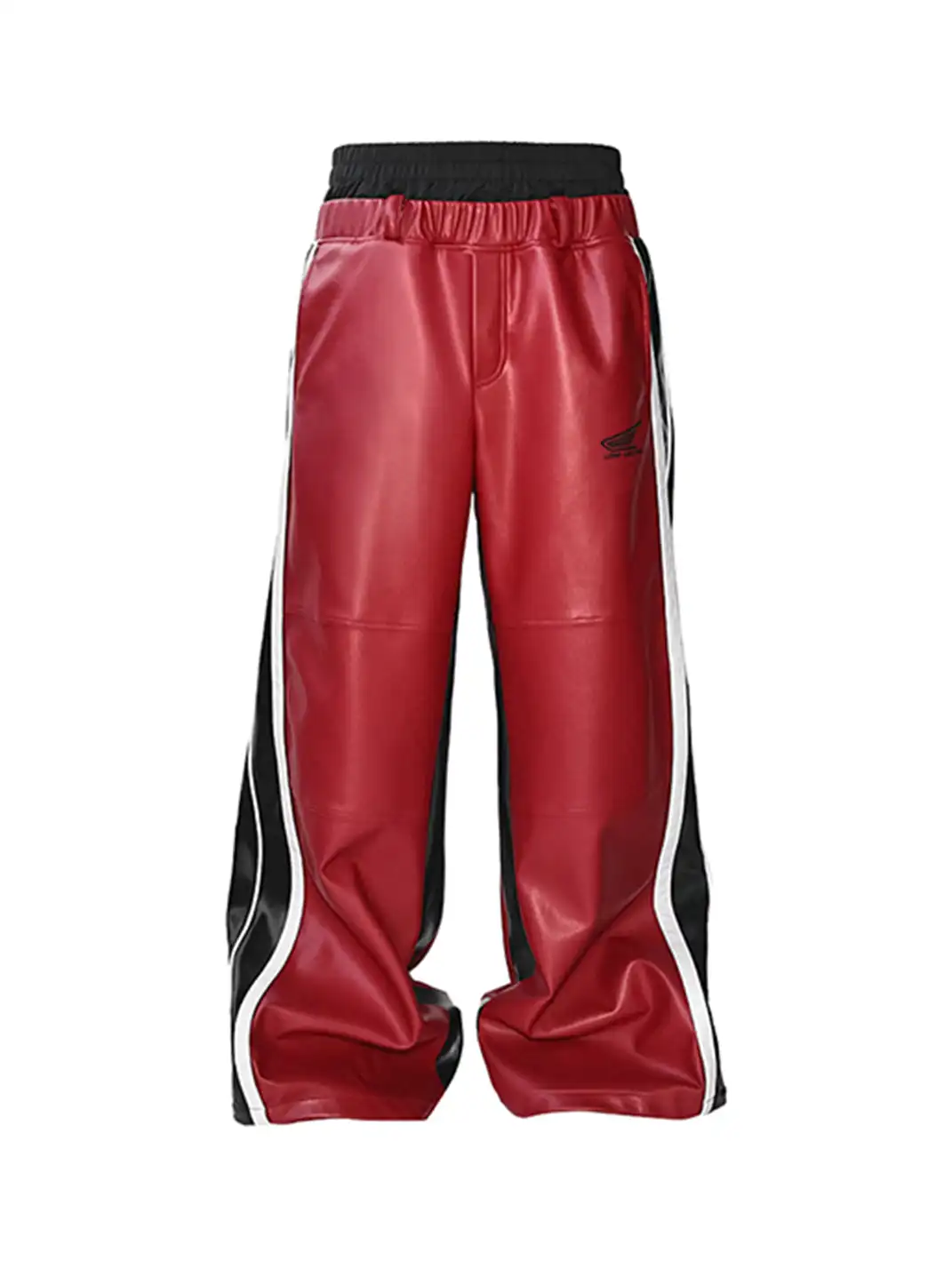LCE | Color Block Racing Leather Pants