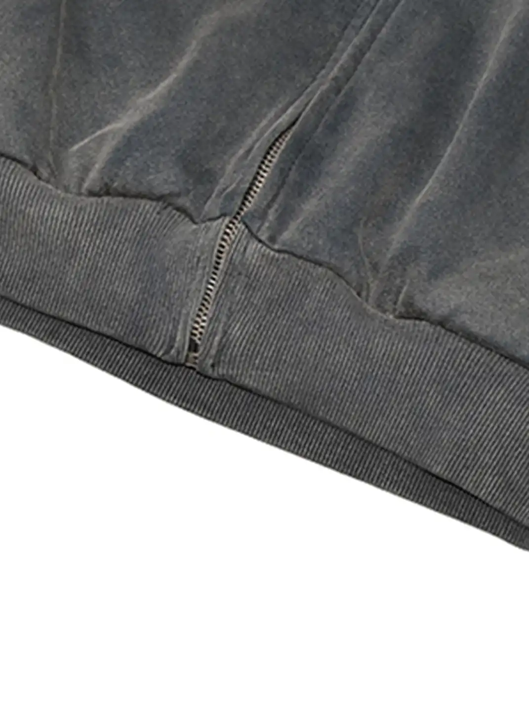 LCE | Distressed Skull Zip Up Hoodie