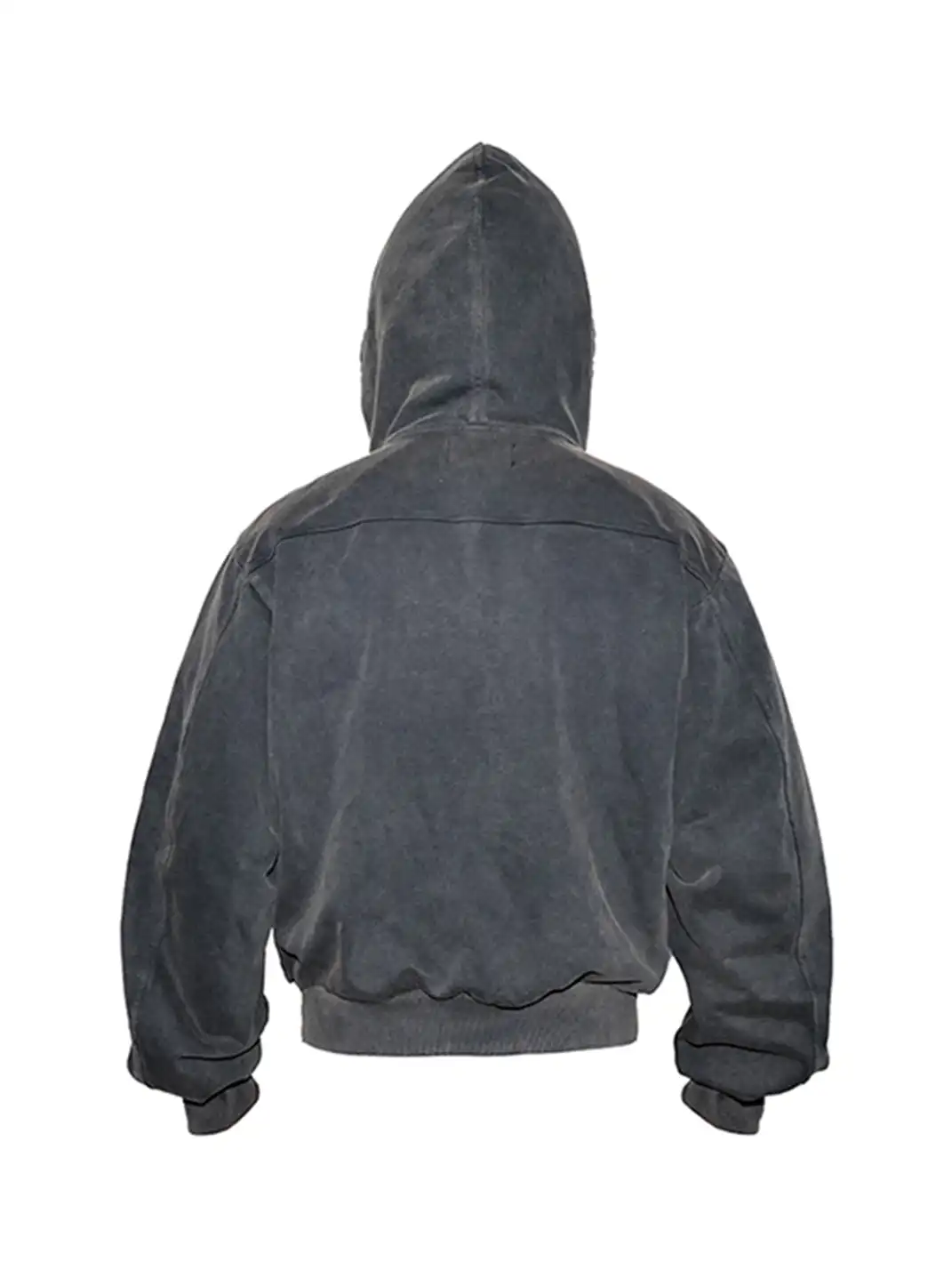 LCE | Distressed Skull Zip Up Hoodie