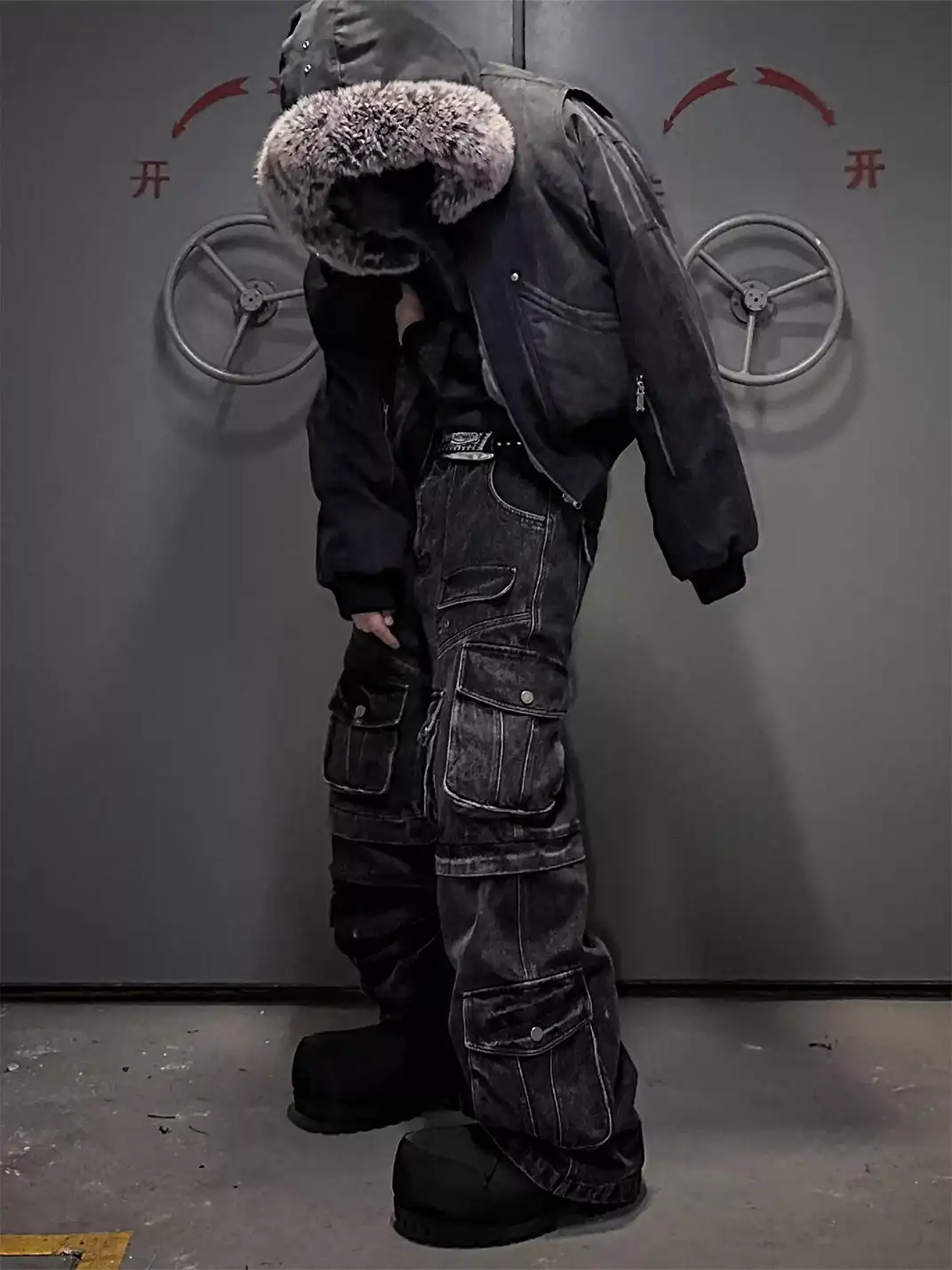 LCE | Distressed Utility Cargo Jeans