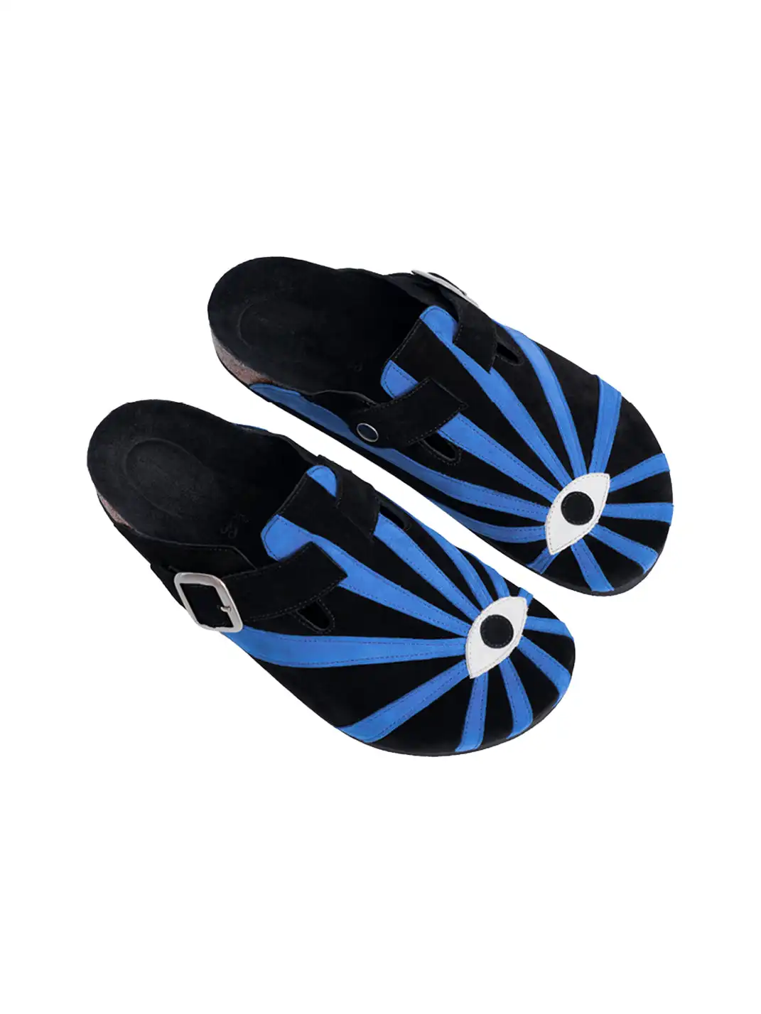 SYMBOLS OF LIGHT | "EYES OF LIGHT" Birkenstocks - Blue