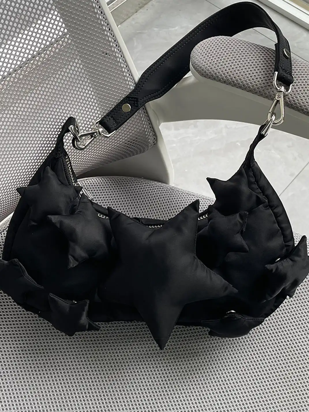 SYMBOLS OF LIGHT | "STARS OF LIGHT" Half Moon Bag