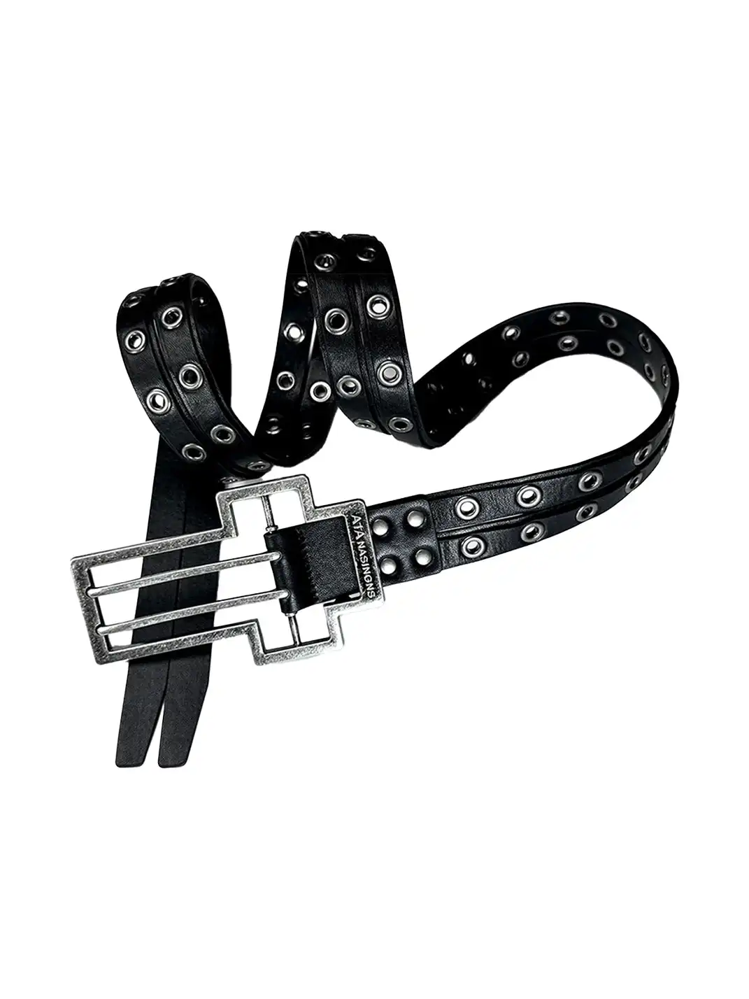 ATA NOTHINGNESS | Cross Leather Belt