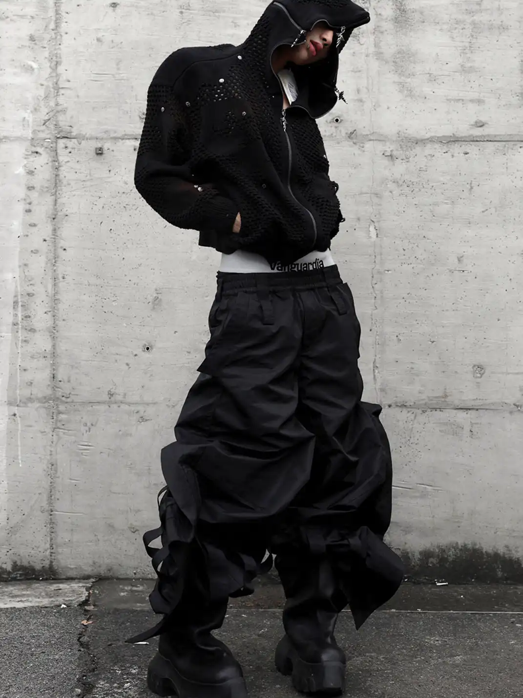 VANGUARDIA | Dark Wings Baggy Pants