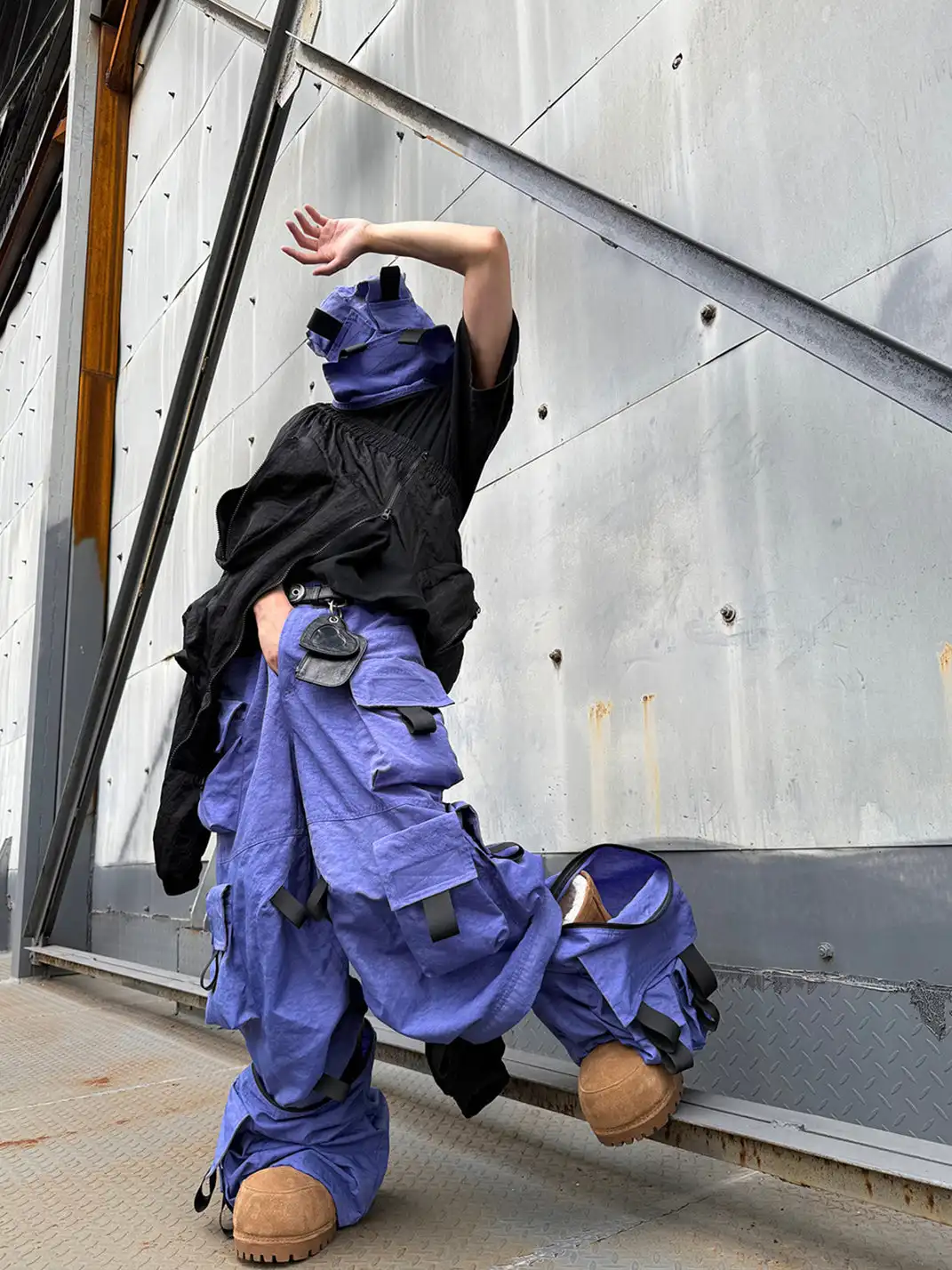 VANGUARDIA | Detachable Nylon Baggy Utility Pants