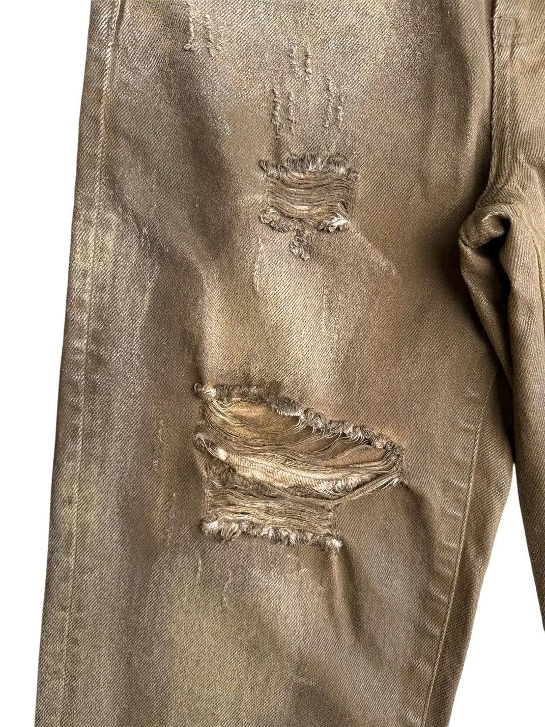UNKNOWNWORLD | Distressed Mud Dye Jeans