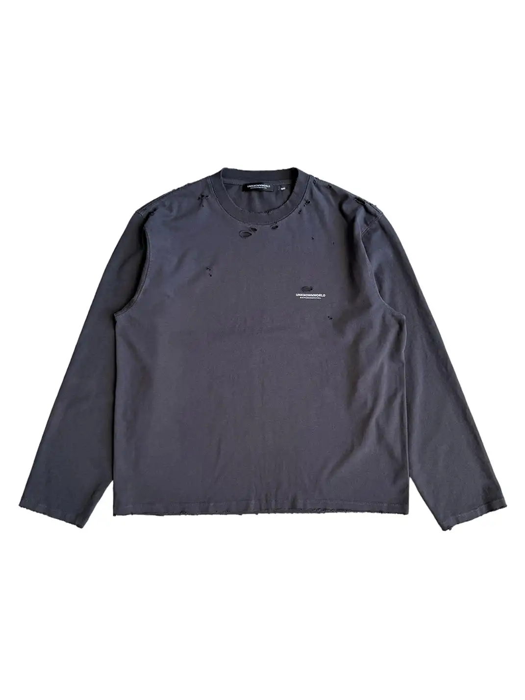UNKNOWNWORLD | Ripped Oversize Long Sleeve
