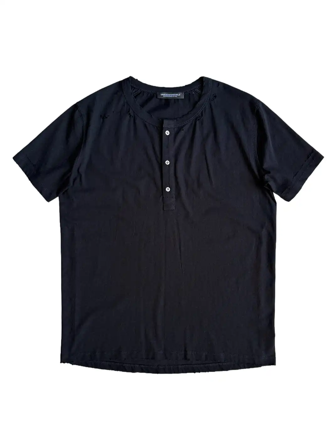 UNKNOWNWORLD | Ripped Henley Tee