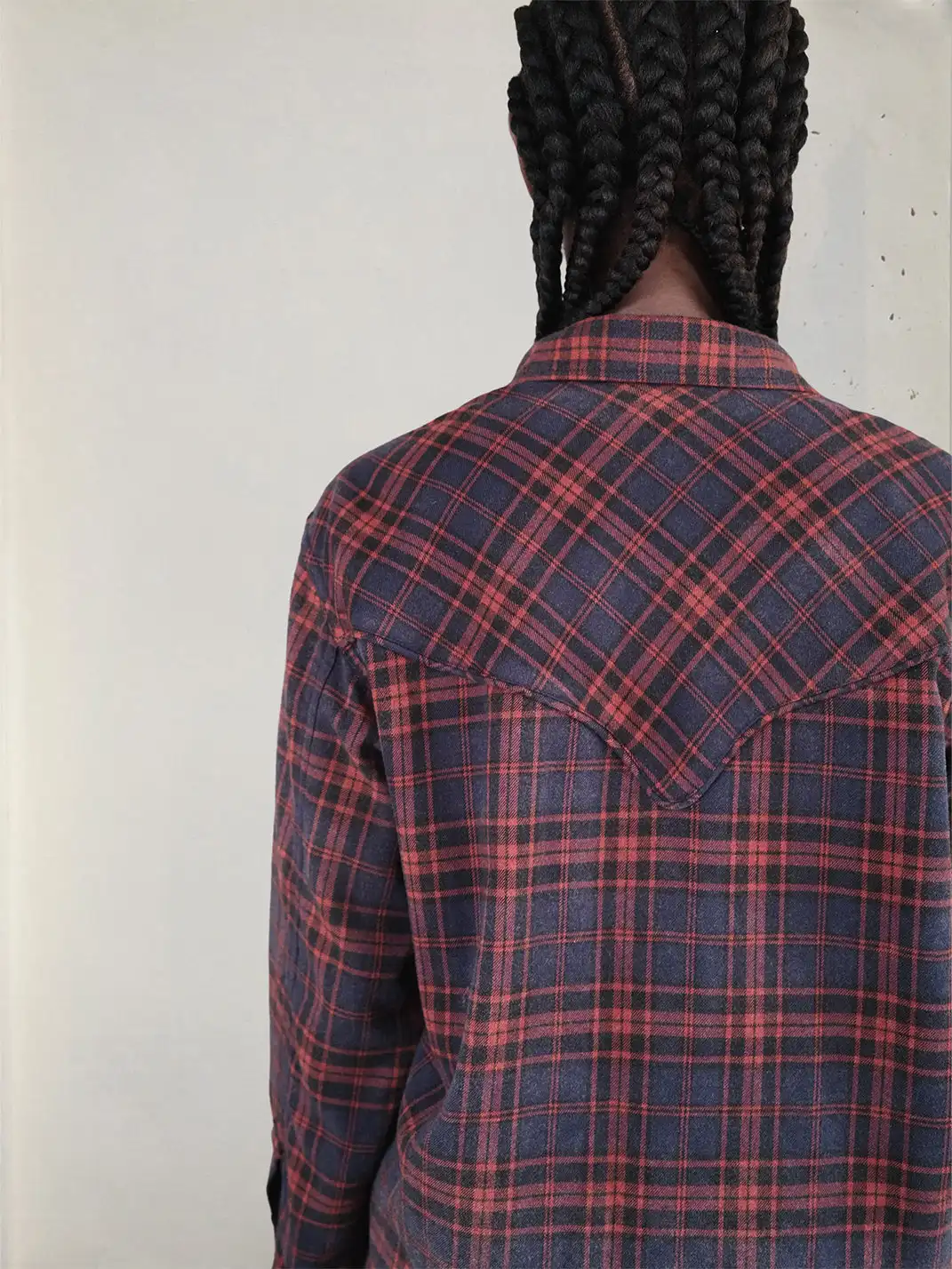 UNKNOWNWORLD | Plaid Frays Shirt