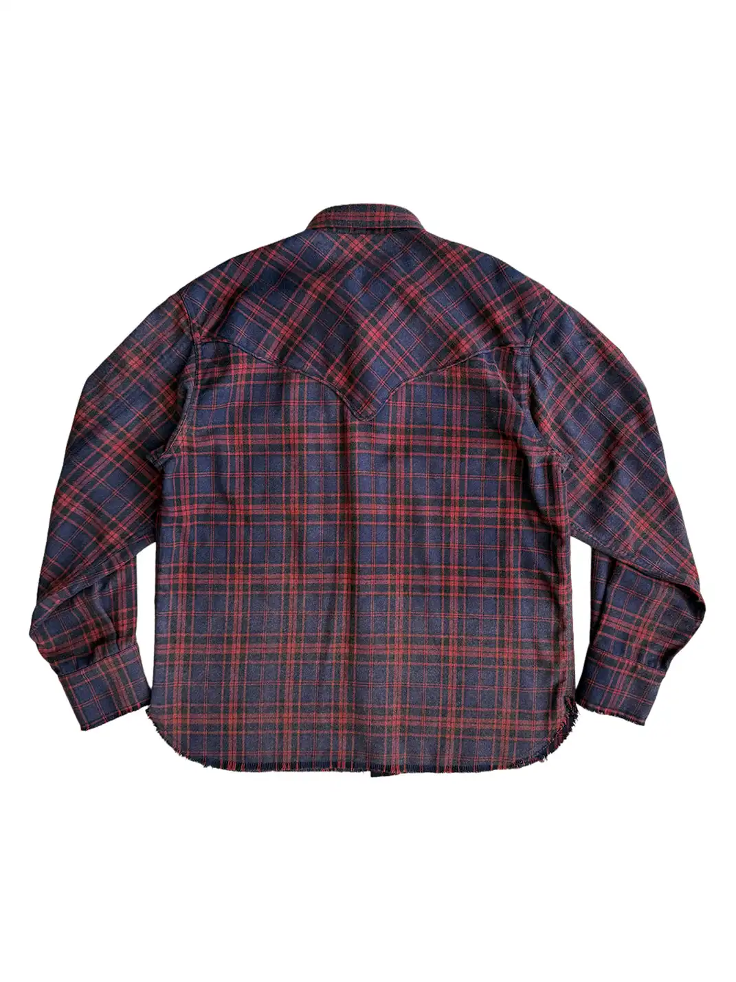 UNKNOWNWORLD | Plaid Frays Shirt