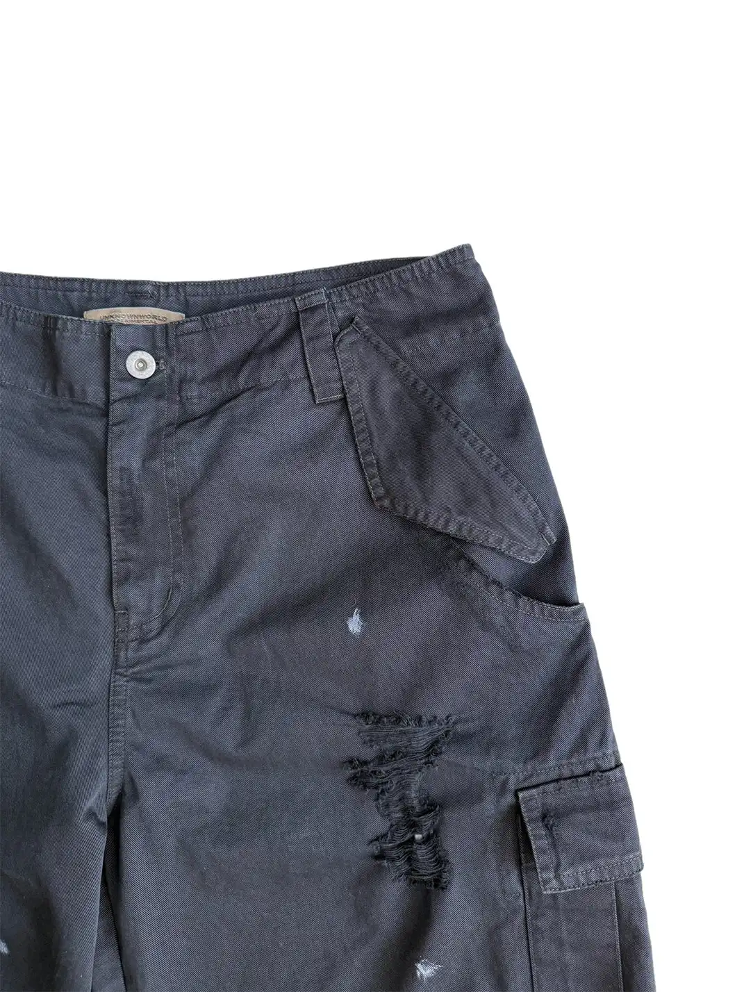 UNKNOWNWORLD | Ripped Cargo Pants