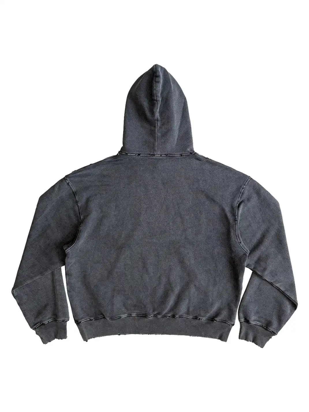 UNKNOWNWORLD | "AMERICAN PSYCHO" Distressed Hoodie
