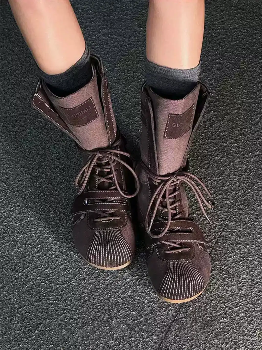 GSL | "Knockout Pro" Hybrid Velcro Boxing Trainer Boots