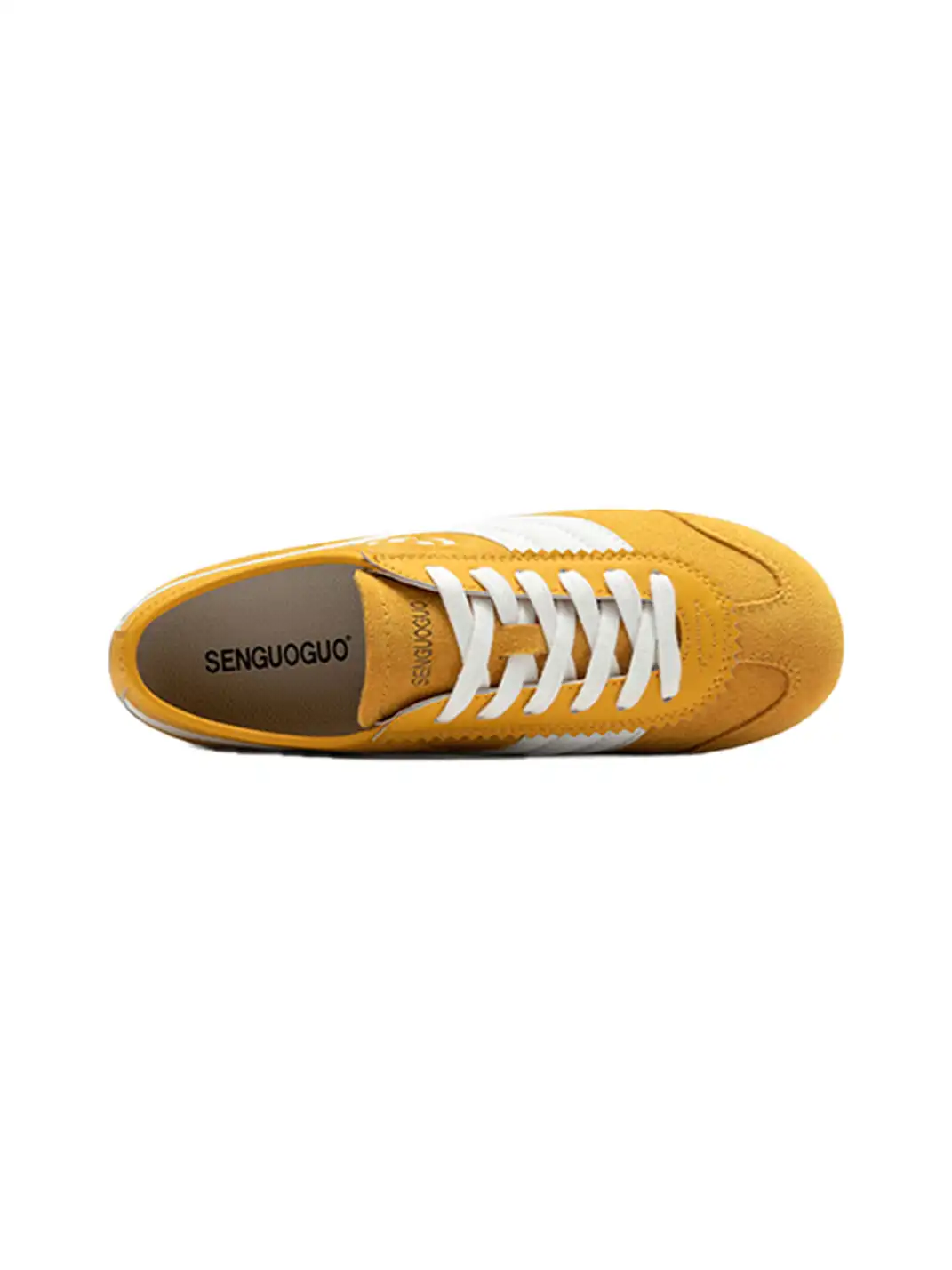 SENGUOGUO | "Street Racer" Retro Minimalist Trainer-Yellow