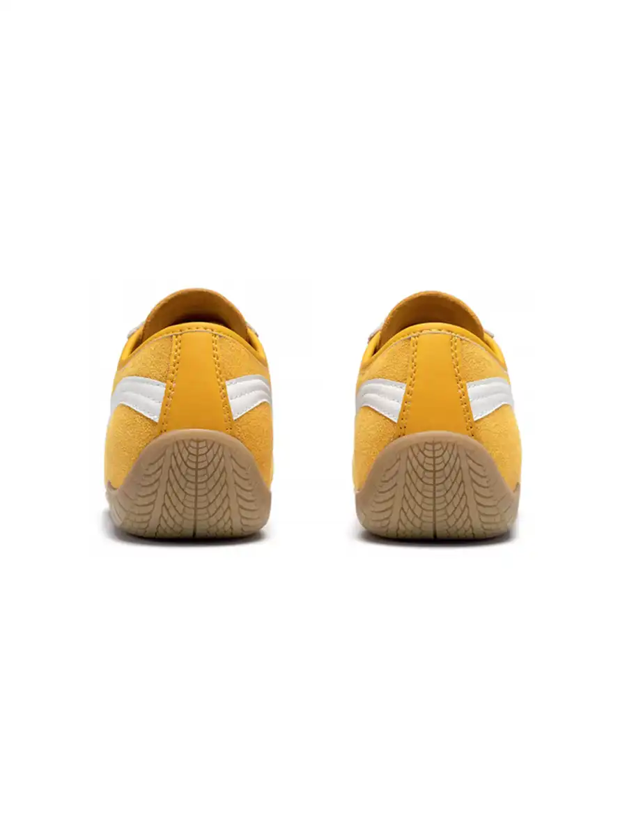 SENGUOGUO | "Street Racer" Retro Minimalist Trainer-Yellow - 4