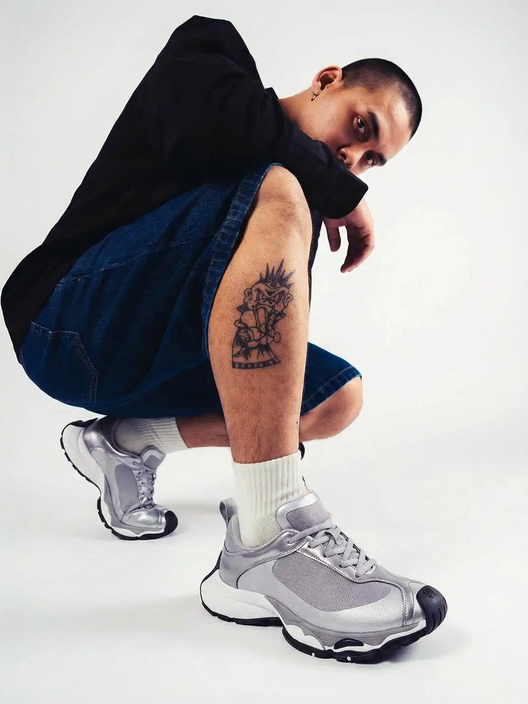 SALAXI | "Metallic Blade" Lightweight Dad Sneaker
