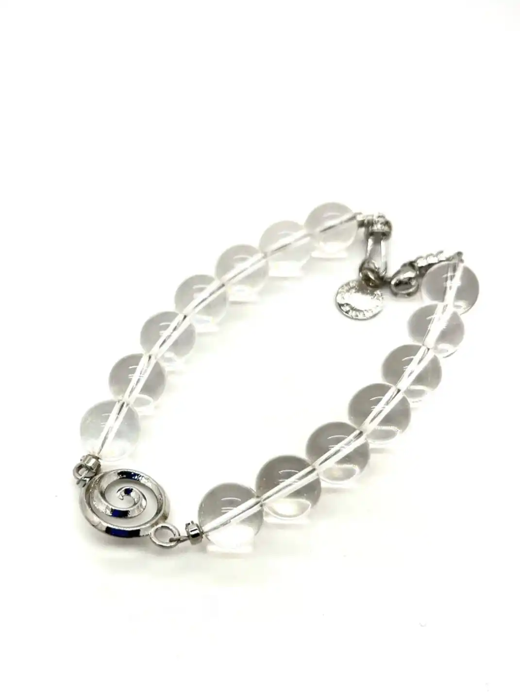 SchwarzGold | Spiral Frost Quartz Bracelet
