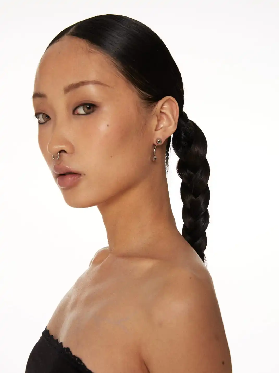SchwarzGold | Split Cross Stud Earrings