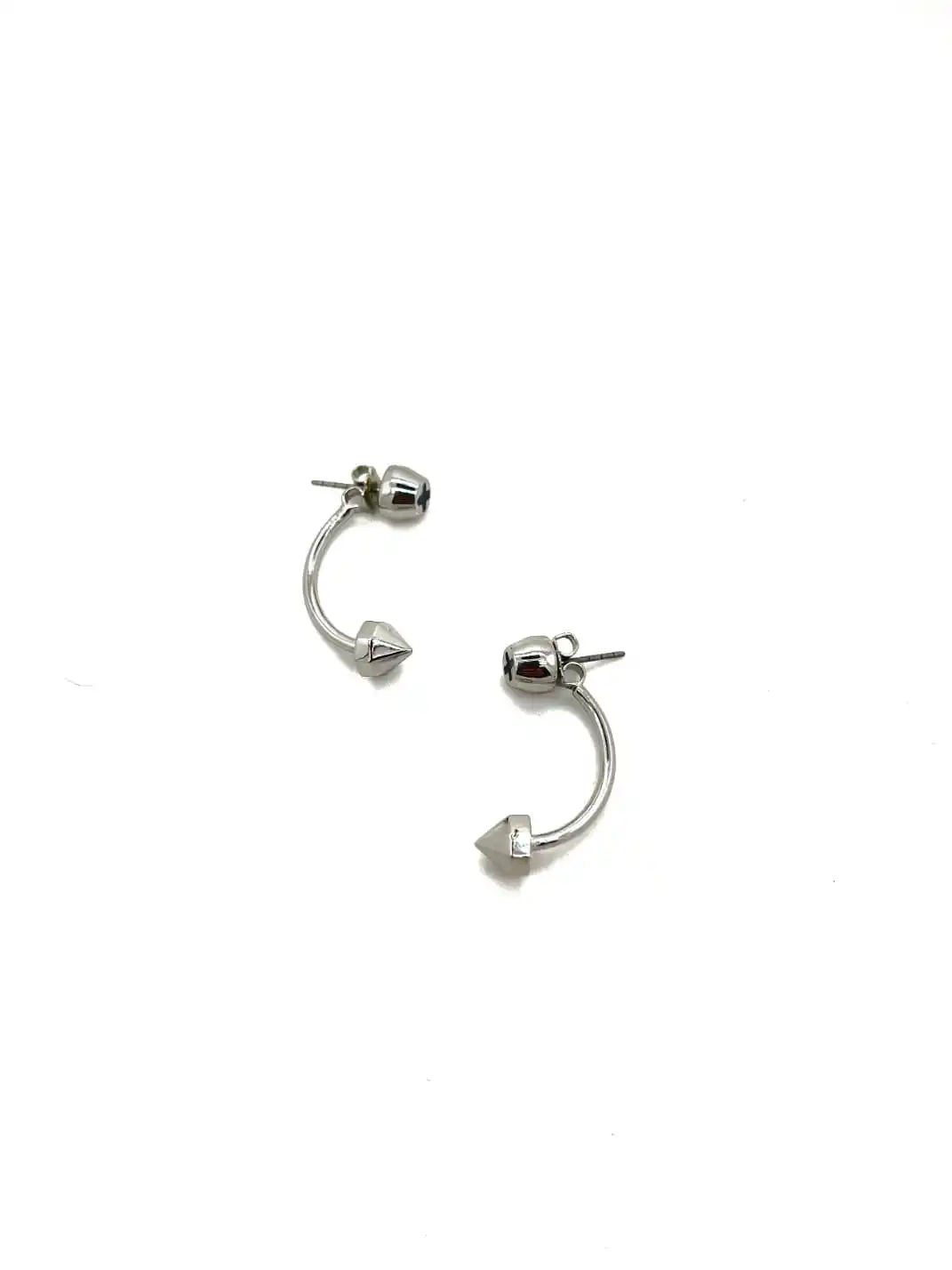 SchwarzGold | Split Cross Stud Earrings