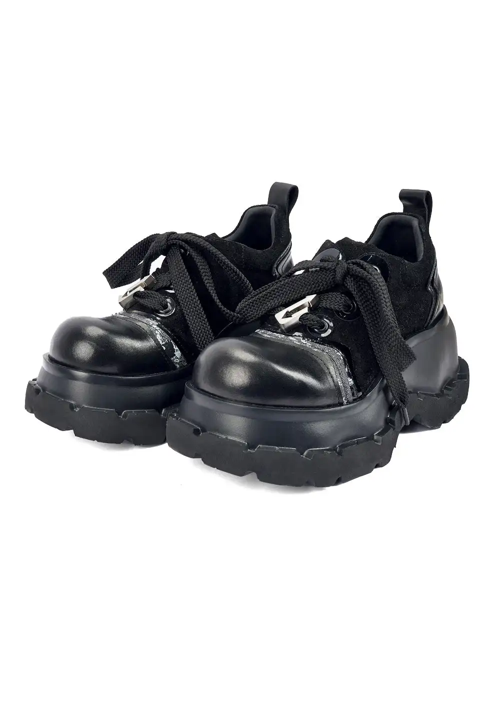 NEXT IMPULSIVE丨"Nocturne Creed" Platform Lace-up Shoes