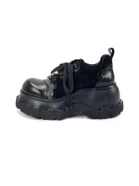 NEXT IMPULSIVE丨"Nocturne Creed" Platform Lace-up Shoes