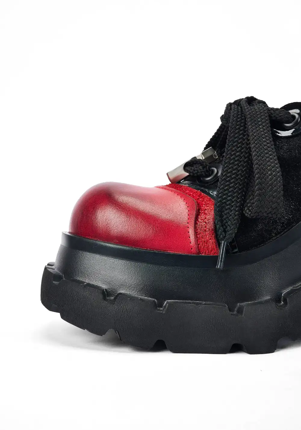 NEXT IMPULSIVE丨"Nocturne Frontier" Contrast Color Lace-up Shoes