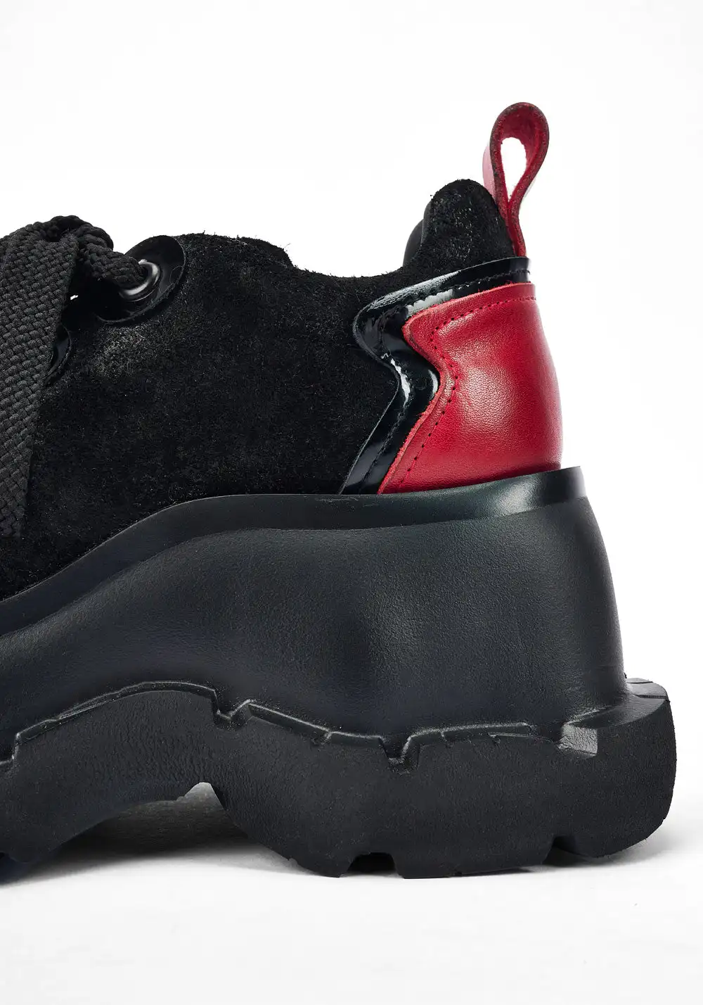 NEXT IMPULSIVE丨"Nocturne Frontier" Contrast Color Lace-up Shoes