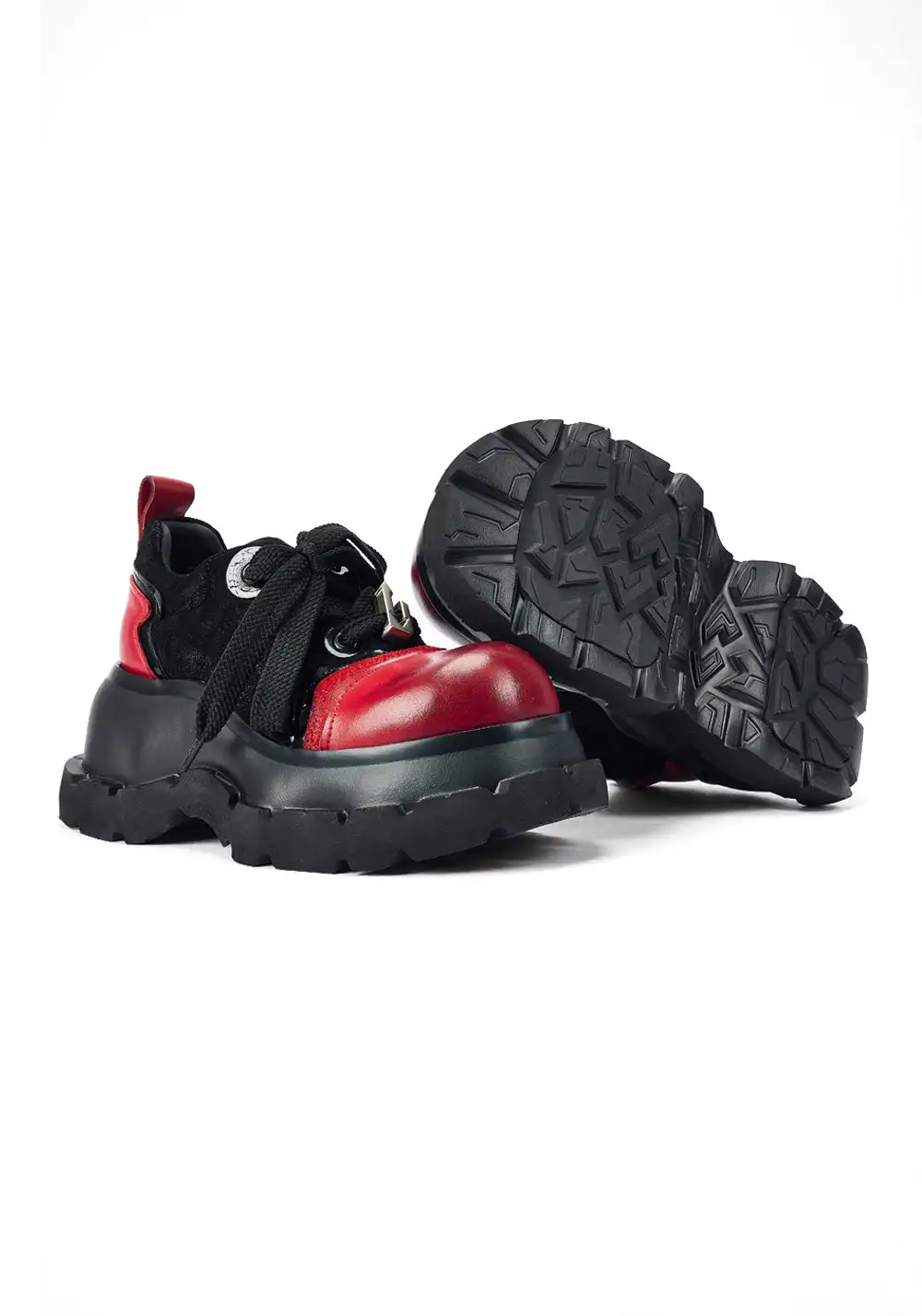 NEXT IMPULSIVE丨"Nocturne Frontier" Contrast Color Lace-up Shoes