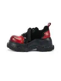 NEXT IMPULSIVE丨"Nocturne Frontier" Contrast Color Lace-up Shoes