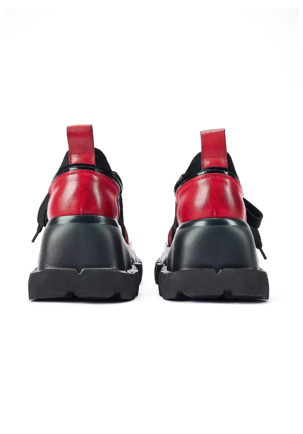 NEXT IMPULSIVE丨"Nocturne Frontier" Contrast Color Lace-up Shoes