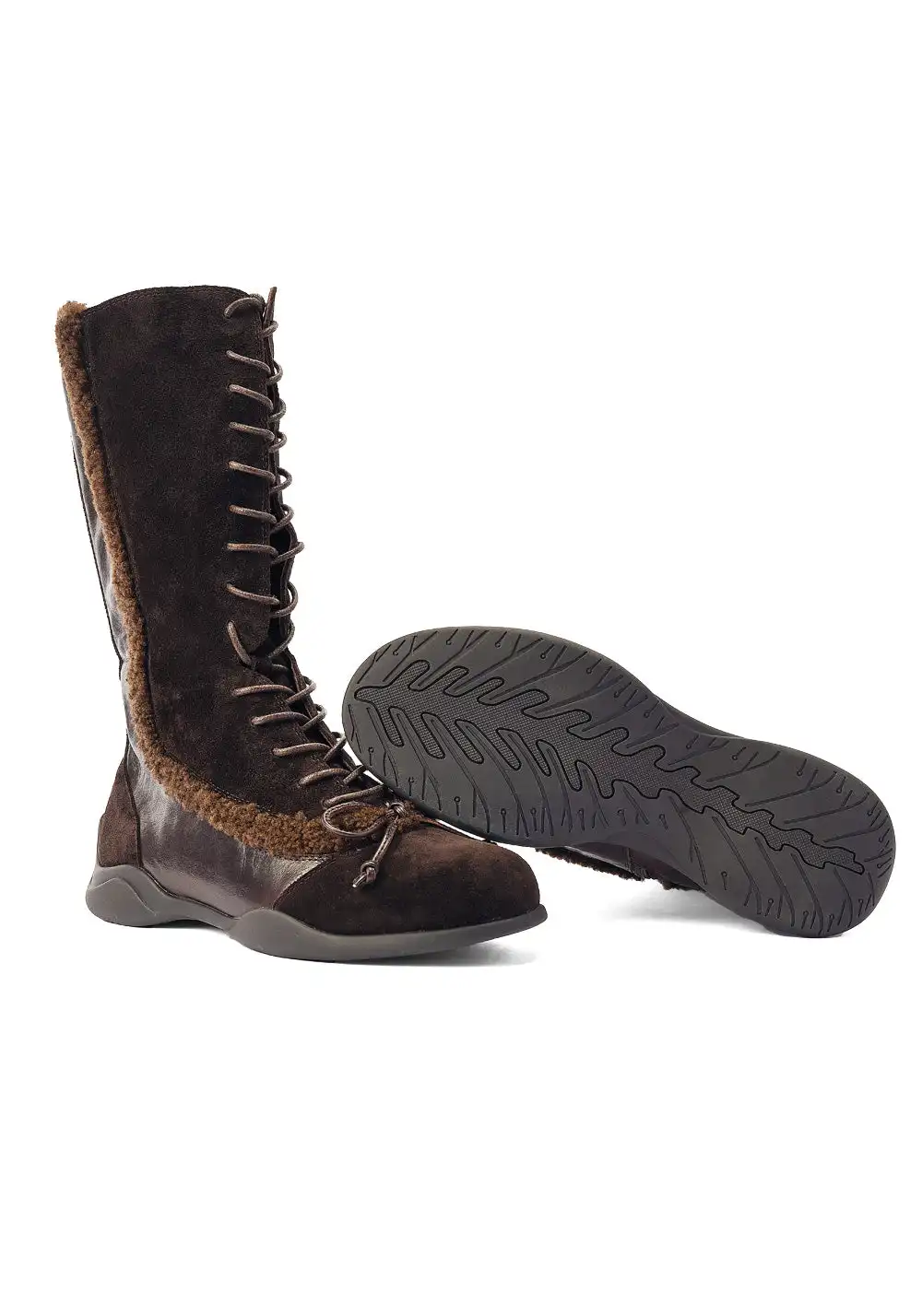 NEXT IMPULSIVE丨"WildWest Mohican" Boots - Dusty Brown/Black