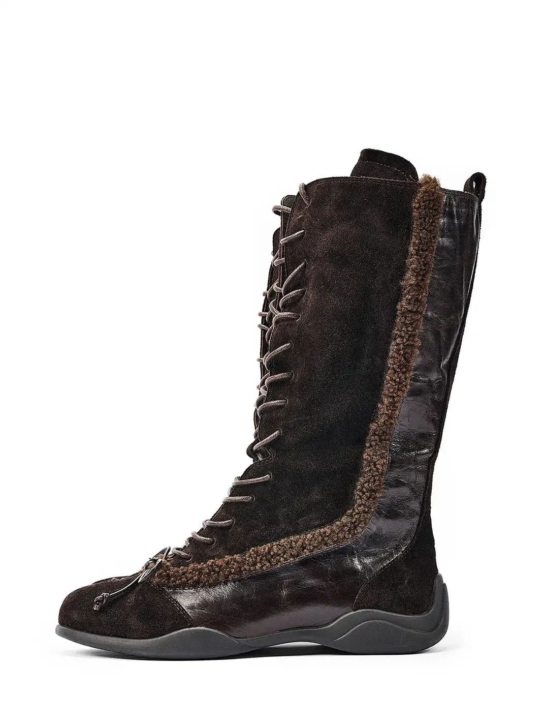 NEXT IMPULSIVE丨"WildWest Mohican" Boots - Dusty Brown/Black