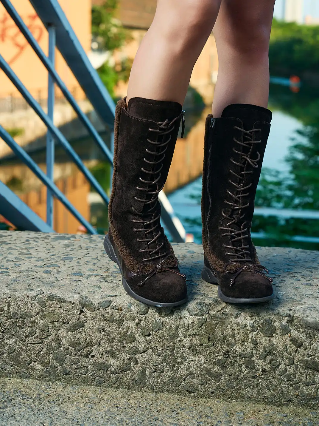 NEXT IMPULSIVE丨"WildWest Mohican" Boots - Dusty Brown/Black