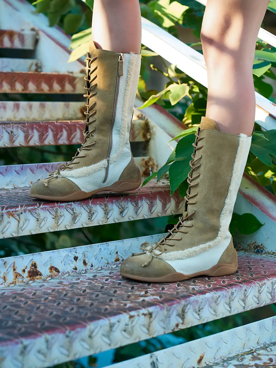 NEXT IMPULSIVE丨"WildWest Mohican" Boots - Butter/Light Brown
