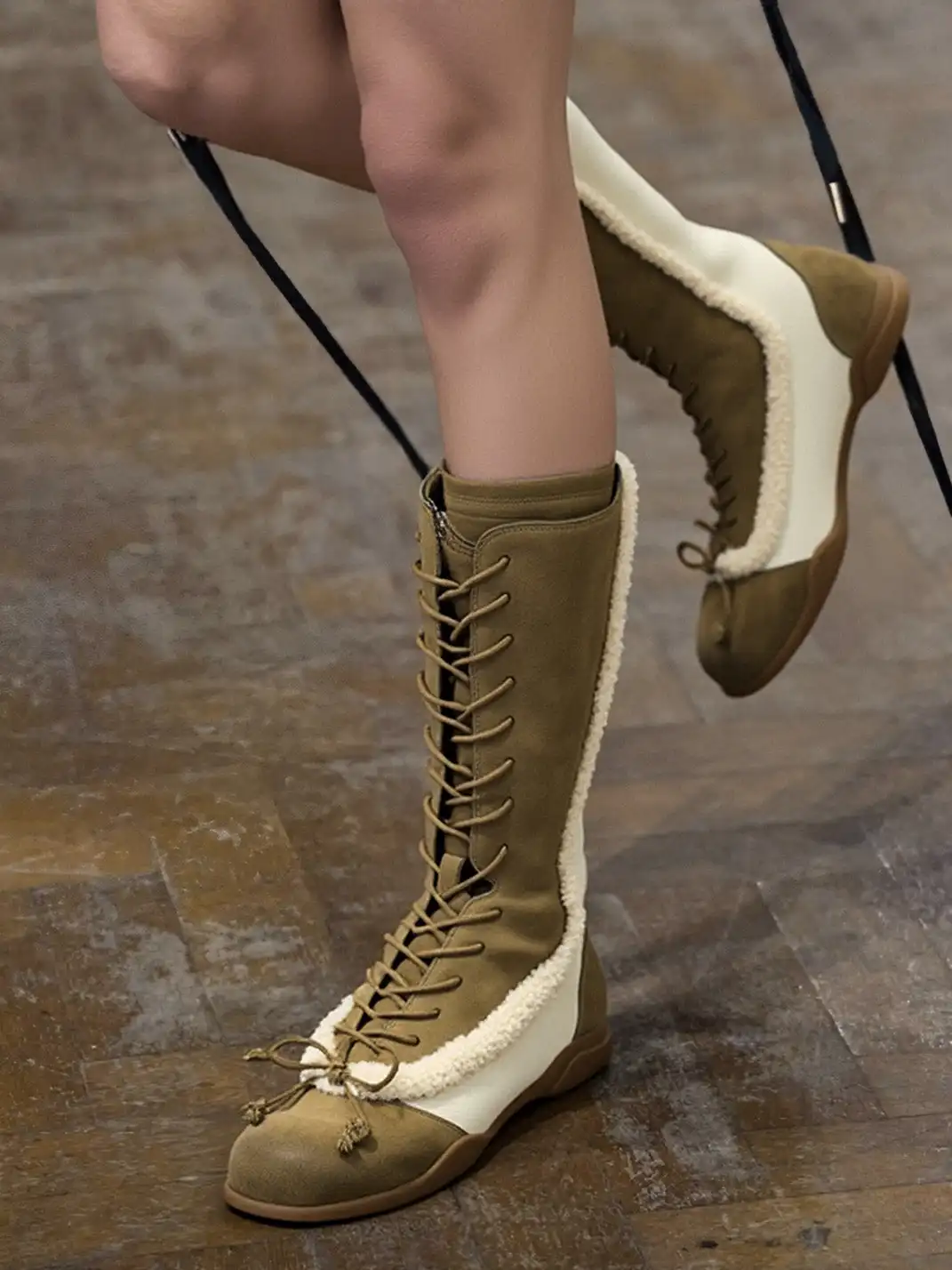 NEXT IMPULSIVE丨"WildWest Mohican" Boots - Butter/Light Brown