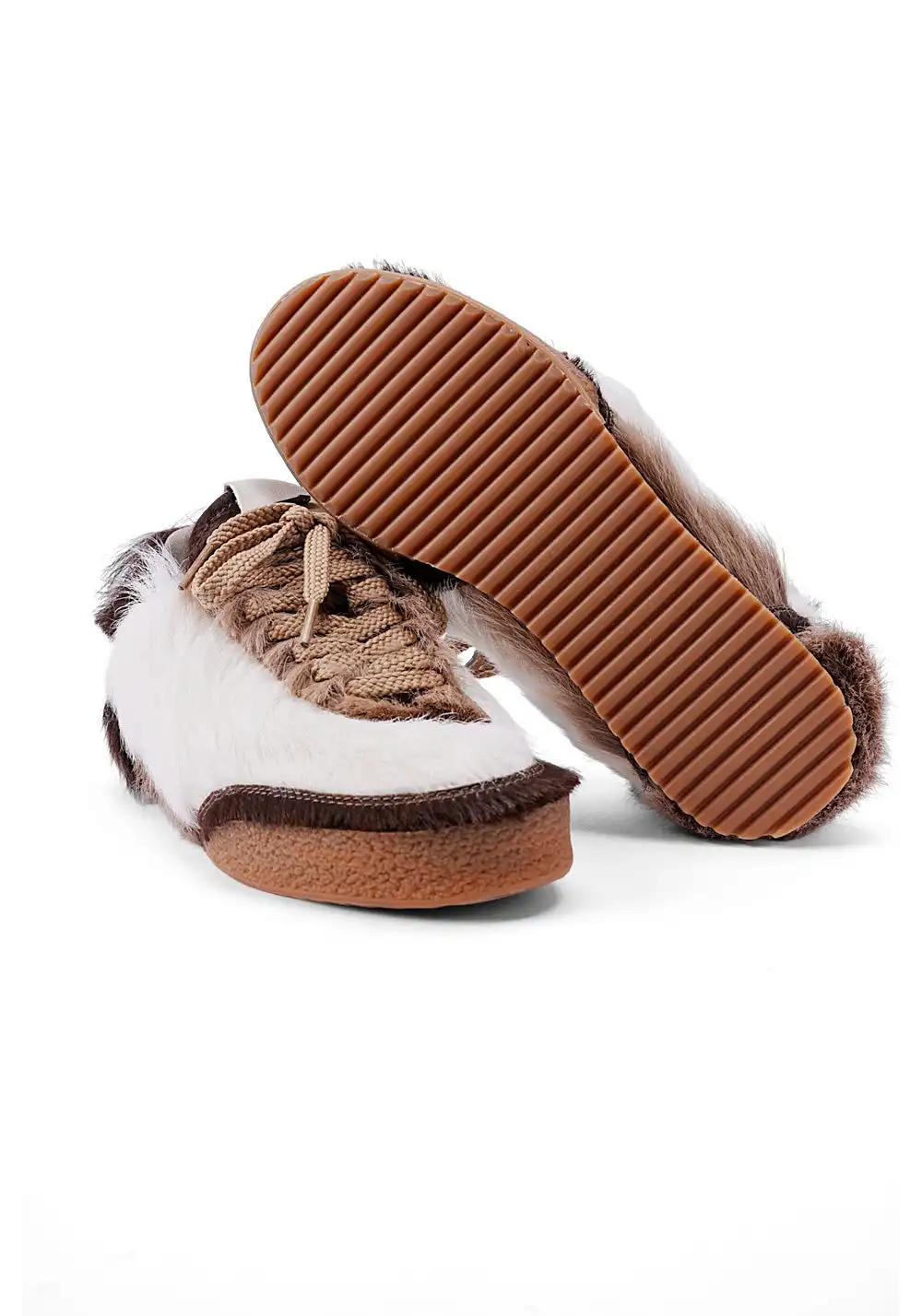 NEXT IMPULSIVE丨Yeti Contrast Color Fur Shoes